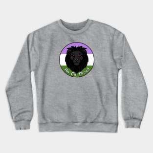 An Tir Pride - Genderqueer - Populace Badge Style 2 Crewneck Sweatshirt